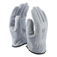 Rock Safety Védőkesztyű, Driver 4, vezetőknek, teljes bőr, szín/szürke, 11 es méret, 2XL