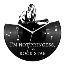  Rocksztár bakelit óra falióra