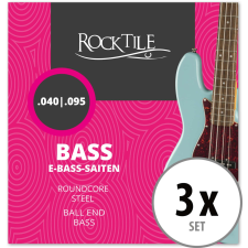 Rocktile elektromos basszusgitár Húrok 3 Darabos Csomag basszusgitár kiegészítő