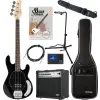 Rocktile Mb-4 Bk Elektromos Basszusgitár Fekete Szuper Szett
