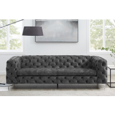Rococo Design ülőgarnitúra Rococo 240 cm sötétszürke bútor
