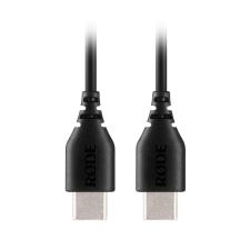 Rode SC22 csúcsminőségű, kerek keresztmetszetű USB-C - USB-C összekötő kábel (30cm) kábel és adapter