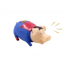  RÖFÖGŐ GUMIMALAC KUTYAJÁTÉK-SUPER PIG játék kutyáknak