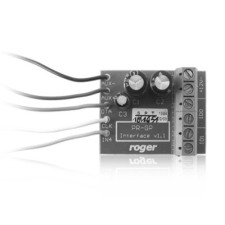 Roger PRGP60A illesztőmodul a GP60A nagy hatótávolságú RFID kártyaolvasóhozm, lehetővé teszi 2 darab GP60-as olvasó csatolását PR402-es vezérlőhöz biztonságtechnikai eszköz