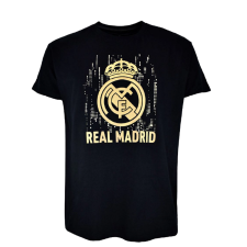 Rogers A Real Madrid címeres pólója - fekete-arany - L férfi póló