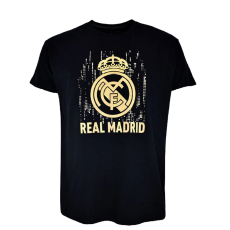 Rogers A Real Madrid címeres pólója - fekete-arany - M