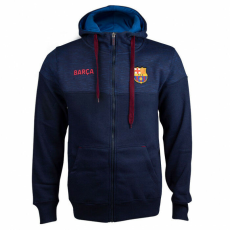 Rogers A tengerkék kapucnis Barça pulóver - L