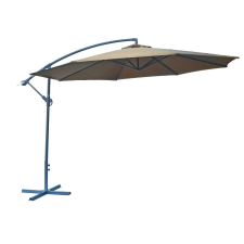 Rojaplast 8080 függő napernyő, hajtókarral - barna - ø 350 cm () kerti bútor