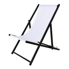 Rojaplast Bahama Black/White Bükkfából Készült Állítható Nyugágy – Fekete/Fehér kerti bútor