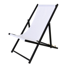 Rojaplast Bahama black/white bükkfából készült állítható nyugágy - fekete/fehér kerti bútor