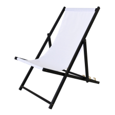Rojaplast Bahama black/white bükkfából készült állítható nyugágy - fekete/fehér kerti bútor