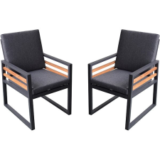 Rojaplast Colmar Dou kerti fotel, alumínium, 2 db kerti bútor