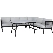  Rojaplast Edinburgh alumínium kerti sarok bútor garnitúra kerti bútor