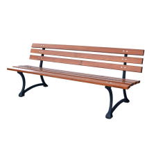 Rojaplast fenyőfából készült, fém szerkezetű, konvencionális kerti pad, 180 cm 243 kerti bútor