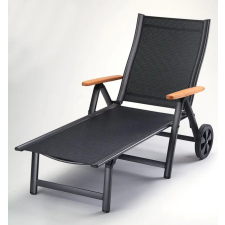 Rojaplast Kerti nyugágy állítható ASS COMFORT Antracit kerti bútor