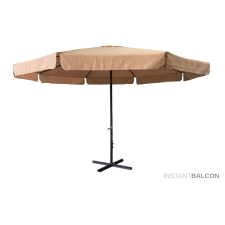 Rojaplast Nagy méretű méretű napernyő 400 cm átmérővel, talp nélkül, bézs kerti bútor