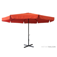 Rojaplast Nagy méretű méretű napernyő 400 cm átmérővel, talp nélkül, terrakotta kerti bútor