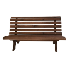 Rojaplast Retro fenyőfából készült kerti pad - gesztenye, 150 cm kerti bútor