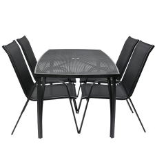 Rojaplast ZWMT-24 kerti asztal 1 + 4 kerti szék szett, XT1012C kerti bútor