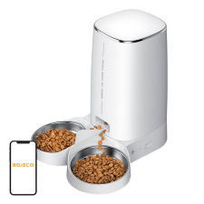 Rojeco 4L Automatic Pet Feeder WiFi Version with Double Bowl kutyatál