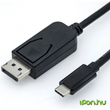 ROLINE 11.04.5845-10 USB-C 3.1 - DisplayPort (apa - apa) kábel 1m - Fekete kábel és adapter