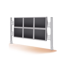 ROLINE 17.03.1162 22" LCD TV/Monitor asztali állvány - Ezüst (6 kijelző) tv állvány és fali konzol