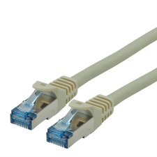 ROLINE 21.15.2807-40 S/FTP CAT6a Patch kábel 10m Szürke kábel és adapter