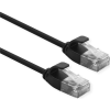 ROLINE 21.15.3951 RJ45 Hálózati kábel, patchkábel CAT 6A U/UTP 0.30 m Fekete Árnyékolatlan, Halogénmentes, Lángálló 1 db (21.15.3951)