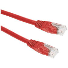 ROLINE CAT5e UTP patch kábel 0.5m piros kábel és adapter