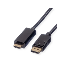 ROLINE DisplayPort 1.2/1.2a Összekötő Fekete 2m 11.04.5786 kábel és adapter