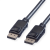 ROLINE DisplayPort v1.2 apa-apa kábel 1m fekete (11.04.5980-20) (11.04.5980-20)