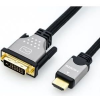 ROLINE DVI Csatlakozókábel DVI-D 18+1 pólusú Csatlakozódugó, HDMI-A dugó 3.00 m Többszínű 11.04.5872 Árnyékolt DVI kábel (JAB-3752616)