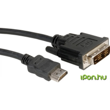 ROLINE DVI-D HDMI Átalakító Fekete 5m 11.04.5552-10 audió/videó kellék, kábel és adapter