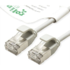 ROLINE green 21.44.3301 RJ45 Hálózati kábel, patchkábel CAT 6A U/FTP 0.30 m Szürke Árnyékolatlan, Halogénmentes, Lángálló 1 db (21.44.3301)