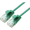 ROLINE green 21.44.3931 RJ45 Hálózati kábel, patchkábel CAT 6A U/UTP 0.30 m Zöld Árnyékolatlan, Halogénmentes, Lángálló 1 db (21.44.3931)