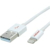 ROLINE Kábel USB 2.0, Lightning, M/M, 1m, fehér (JAB-2081282)