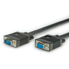 ROLINE kábel vga quality 15, m/f, 10m, fekete 11.04.5310-5 kábel és adapter