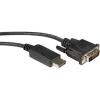 ROLINE Kijelző csatlakozó Csatlakozókábel DisplayPort dugó, DVI-D 24+1 pólusú Csatlakozódugó 5.00 m Fekete 11.04.5612 Árnyékolt DisplayPort kábel (11.04.5612)