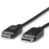 ROLINE Kijelző csatlakozó Csatlakozókábel DisplayPort dugó, HDMI-A dugó 4.50 m Fekete 11.04.5783 Árnyékolt DisplayPort kábel (JAB-2600968)