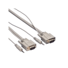 ROLINE Male/Male monitor(VGA) összekötő kábel audio(Jack) 20m (11.04.5164-2) kábel és adapter