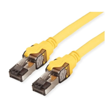 ROLINE Patch kábel S/FTP CAT8, LSOH   3m, sárga kábel és adapter