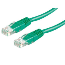 ROLINE Patch kábel, UTP, CAT5e, 3m, zöld kábel és adapter