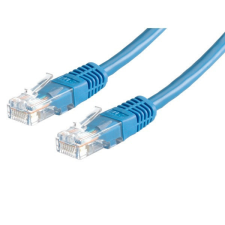ROLINE ROLINE Patch kábel, UTP, CAT5e, 5m, kék kábel és adapter