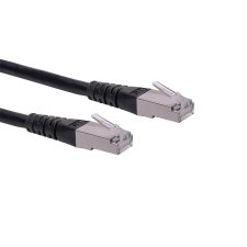 ROLINE S/FTP CAT6 Patch kábel 1m Fekete (21.15.1335-100) kábel és adapter