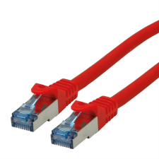 ROLINE S/FTP CAT6a Patch kábel 20m - Piros kábel és adapter