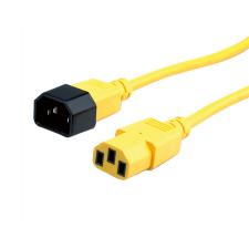 ROLINE - Tápkábel Monitor, C14 - C13, 1,8m, sárga - 19.08.1521-25 kábel és adapter