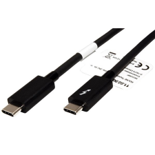 ROLINE Thunderbolt 3, 20Gbps, PD 20V / 5A, fekete, 2m kábel és adapter