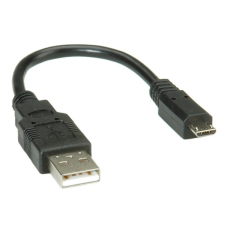 ROLINE - USB 2.0 A - Micro USB B 0.15m kábel és adapter