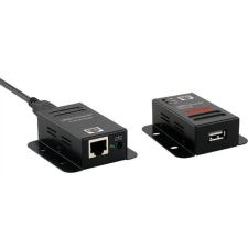 ROLINE USB 2.0 + LAN Hosszabbító Fekete 5cm 12.04.1102-4 kábel és adapter