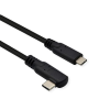 ROLINE USB-C apa 3.1 - USB-C apa 3.2 Adat és töltő kábel - Fekete (1m) (11.02.9075-10)